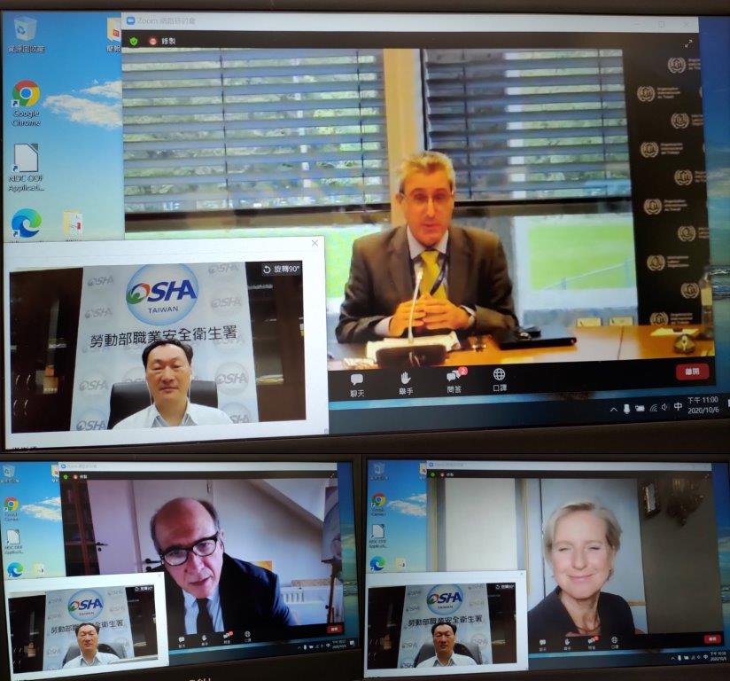 Taiwan's OSHA Attends XXII World Congress on Safety and Health at Work, and Discusses COVID-19, OSH and Work Injury Insurance